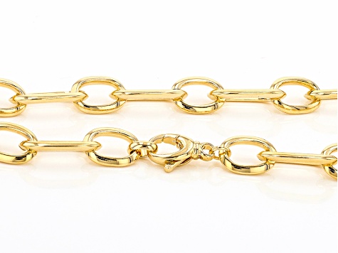 Pre-Owned Moda Al Massimo 18k Yellow Gold Over Bronze Necklace