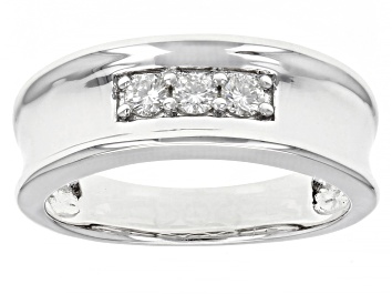 Picture of Pre-Owned Moissanite platineve mens ring .30ctw DEW.