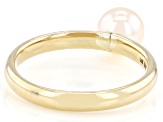 Pre-Owned White Cultured Freshwater Pearl 14k Yellow Gold Ring