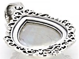 Pre-Owned Rainbow Moonstone Sterling Silver Pendant