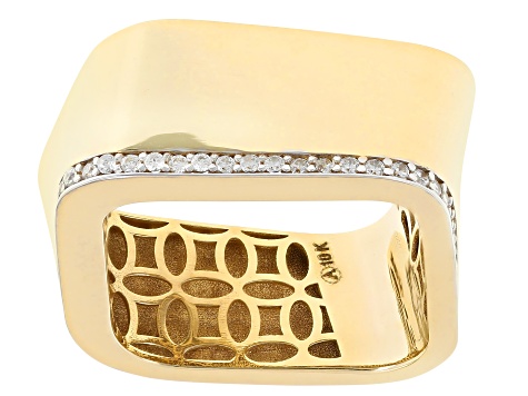 Lion Ring Ruby Augen & CZ Solid Real 10K Gelb-Weiß