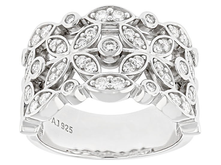 アクセサリー TEtoME magma ring Pre-Owned Moissanite Platineve Ring 0.97ctw DEW. - P71212 | JTV
