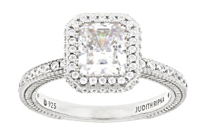 Pre-Owned Judith Ripka Cubic Zirconia Rhodium Over Sterling