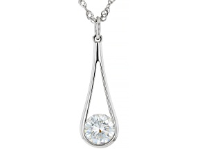 Pre-Owned Moissanite Platineve Pendant 1.50ct DEW.