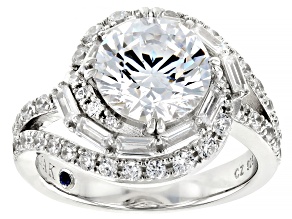 Pre-Owned White Cubic Zirconia Platineve® Ring 5.92ctw