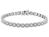 Pre-Owned White Diamond 14k White Gold Tennis Bracelet 5.00ctw