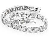 Pre-Owned White Diamond 14k White Gold Tennis Bracelet 5.00ctw