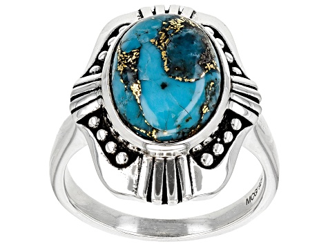 Pre-Owned Blue Turquoise Sterling Silver Ring - P7274 | JTV