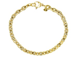 Pre-Owned 14k Yellow Gold 5.8mm High Polished Rolo Link Bracelet