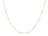 Pre-Owned 18k Yellow Gold Over Sterling Silver Station Necklace 3mm
