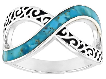 Picture of Pre-Owned Blue Composite Turquoise Sterling Silver Ring