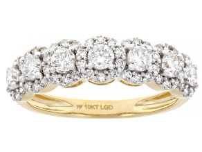 Pre-Owned White Lab-Grown Diamond H SI1 10K Yellow Gold Ring 1.00ctw