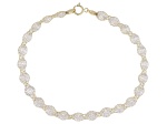 Pre-Owned Cubic Zirconia 10k Yellow Gold Crochet Tiara D'Tuscano Bracelet 19.25ctw