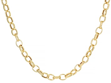 Picture of Pre-Owned 10k Yellow Gold 5mm Oval Rolo 20" Necklace
