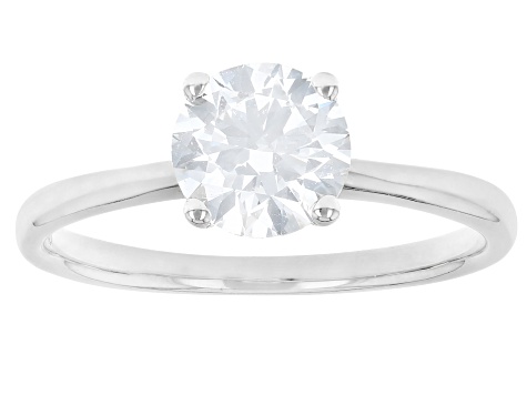Pre-Owned White Lab-Grown Diamond IGI Certified H VS2 10K White Gold Solitaire Ring 1.20ct