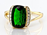 Pre-Owned Green Chrome Diopside 14k Yellow Gold Ring 3.64ctw
