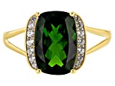 Pre-Owned Green Chrome Diopside 14k Yellow Gold Ring 3.64ctw