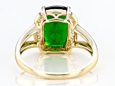 Pre-Owned Green Chrome Diopside 14k Yellow Gold Ring 3.64ctw