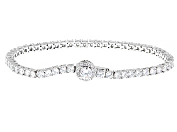 Picture of Pre-Owned White Cubic Zirconia Platineve® Tennis Bracelet 10.81ctw