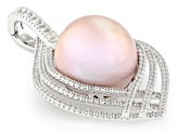 Pre-Owned Genusis™ Lavender Cultured Freshwater Pearl With White Topaz ...