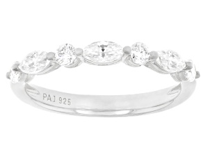 Pre-Owned Moissanite Platineve Band Ring 0.66ctw DEW
