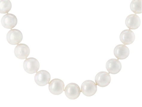 Pre-Owned Genusis™ White Cultured Freshwater Pearl Rhodium Over