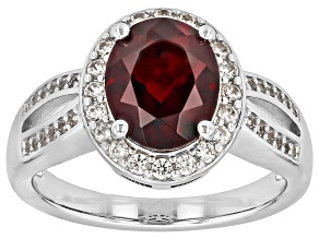Pre-Owned Red Vermelho Garnet™ Rhodium Over Sterling Silver Ring 3.04ctw