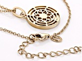 Pre-Owned Canary And White Cubic Zirconia 18k Yellow Gold Over Sterling Silver Pendant 1.30ctw
