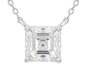 Pre-Owned Moissanite Platineve Station Necklace 2.96ct DEW.