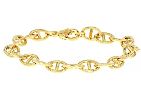 Pre-Owned 18k Yellow Gold Over Bronze 8.1mm Mariner Link Bracelet