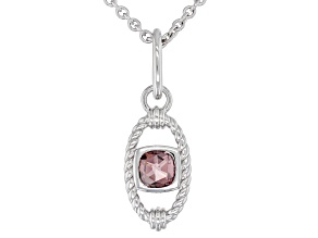 Pre-Owned Judith Ripka Cubic Zirconia Rhodium Over Sterling Silver Phoenix Pendant with Chain