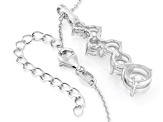 Pre-Owned White Cubic Zirconia Platinum Over Silver The Road Less Traveled Pendant 8.00ctw