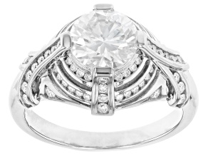 Pre-Owned Moissanite Platineve Ring 2.80ctw DEW.
