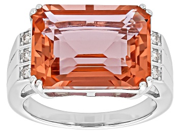 Picture of Pre-Owned Color Change Zandrite(R) Rhodium Over Sterling Silver Ring 6.73ctw