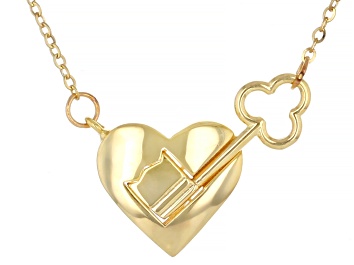 Picture of Pre-Owned 14k Yellow Gold "Key To My Heart" Magnetic 18" Necklace