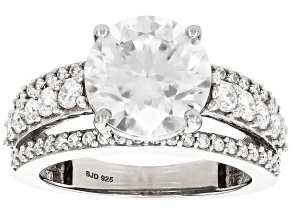 Pre-Owned Moissanite Platineve Engagement Ring 4.56ctw DEW