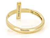 Pre-Owned 10K Gold Filled Textured Cross Ring