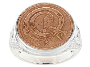 Pre-Owned Half Penny Silver Tone Ring