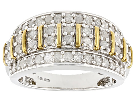 White Lab-Grown Diamond H SI Rhodium Over Sterling Silver Inside