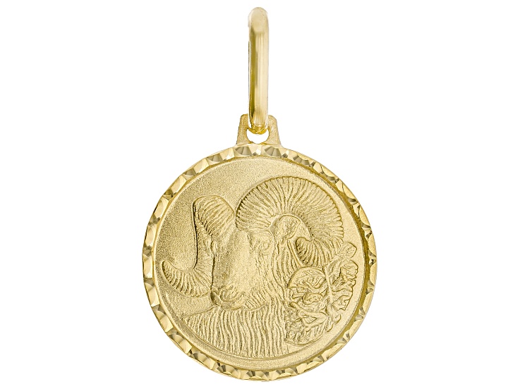 Pre-Owned 14k Yellow Gold Zodiac Pendant