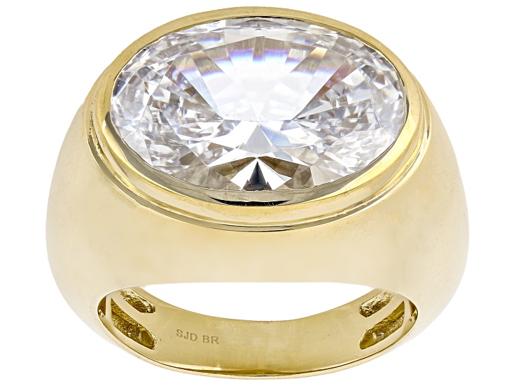 Pre-Owned White Cubic Zirconia 18k Yellow Gold Plated Ring 16.45ctw