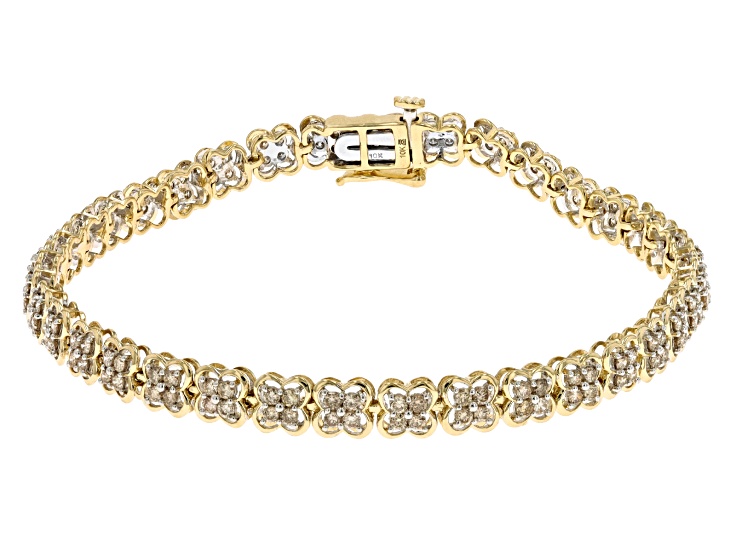 Pre-Owned Diamond 10k Yellow Gold Tennis Bracelet 2.00ctw