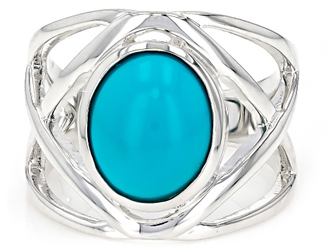Pre-Owned Sleeping Beauty Turquoise Sterling Silver Ring - P8842 | JTV