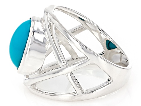 Pre-Owned Sleeping Beauty Turquoise Sterling Silver Ring - P8842 | JTV
