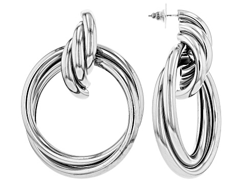 Pre-Owned Silver Tone Hoop Earrings