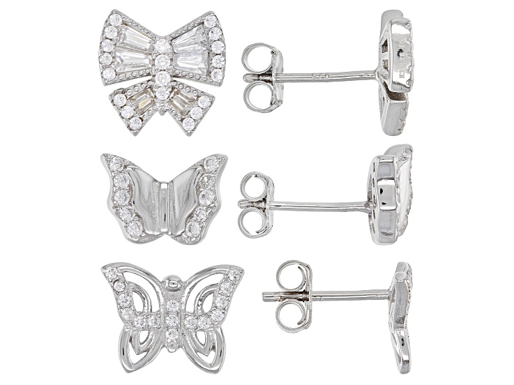 Bridal Pure White Pearls Yellow Gold Rhinestones Butterflies Stud Earrings E498 Bridal Pure White Pearls Yellow Gold Rhinestones Butterflies Stud Earrings E498