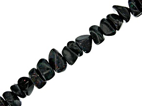 Pre-Owned Black Honduran Opal appx 6-7mm Smooth Pebble Shape appx 17-18" Bead Strand appx. 120 ctw