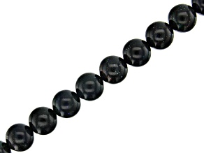 Pre-Owned Black Honduran Opal appx 10mm Round bead strand appx 15-16" length