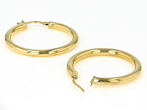 Pre-Owned 14K Yellow Gold 25MM Polished Hoop Earrings