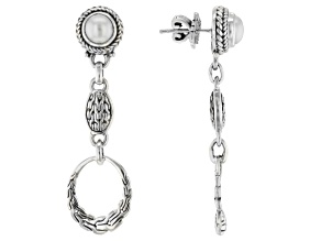 Pre-Owned Cultured Freshwater Pearl Silver Earrings